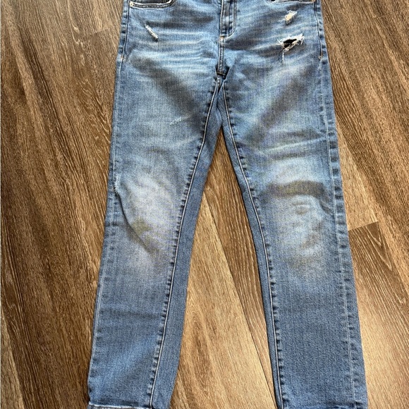 Pilcro Denim - Pilcro Anthropologie Slim Boyfriend Jeans Distressed Medium Wash